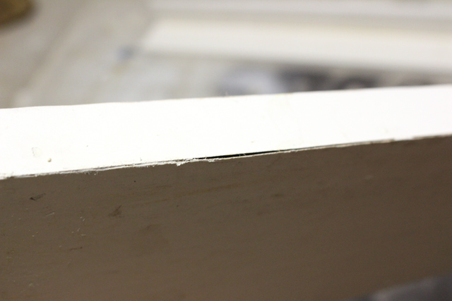 gap in ledge before putty