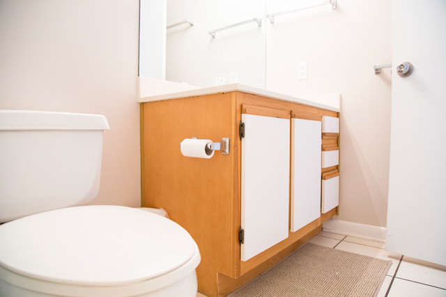 Condo Hall Bathroom Before