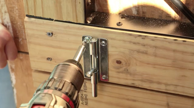 Attaching Barrel Bolt to Dutch Door