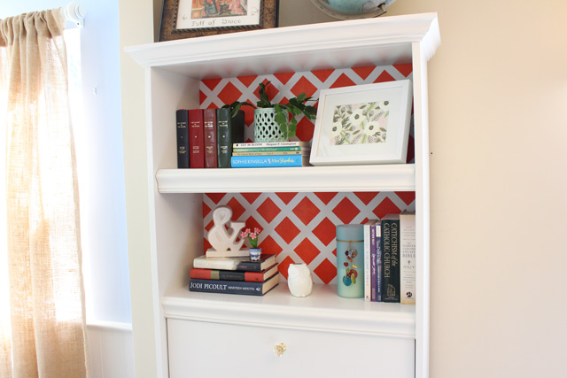 Bookshelf with Updated Molding Complete