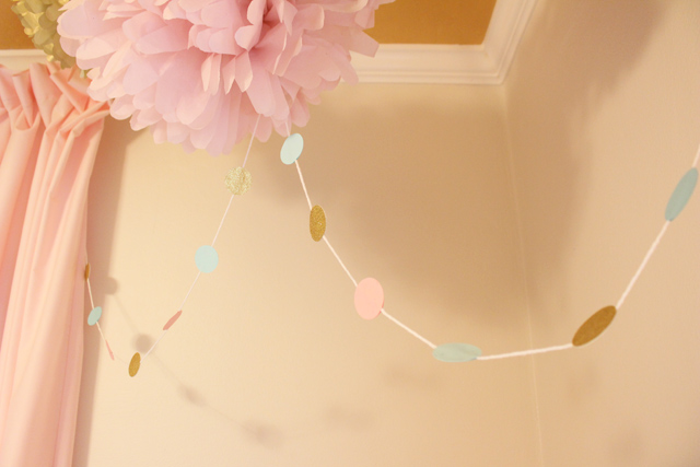 Circle Garland Hanging from Ceiling