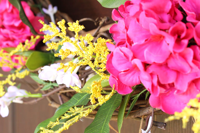 Flower Detail on the Wreath