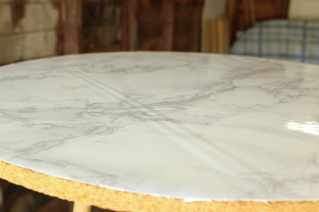 Wrinkle in Top of Marble Table