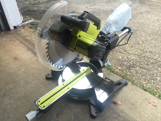 Miter Saw Used for Cutting Trim