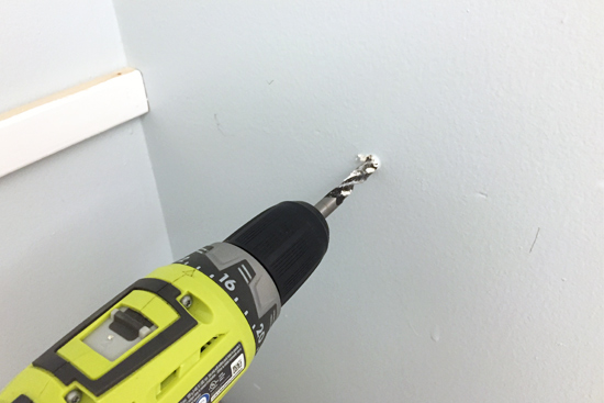 Drilling Hole for Toggle Bolt Into Drywall