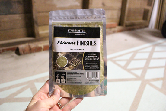 Stainmaster Shimmer Finishes Gold Glitter Grout