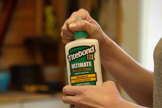 Titebond III Exterior and Interior Wood Glue Green Bottle