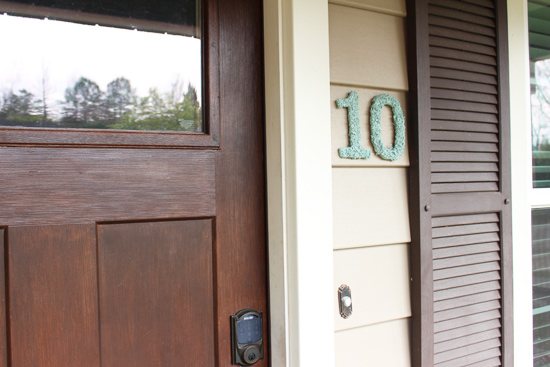 Update House Numbers Between Door and Window