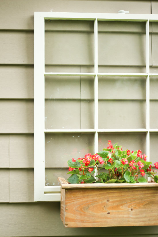 Repurpose Old Window and Planter Box