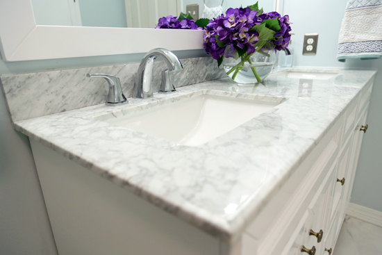 Marble Vanity Top with Double SInks