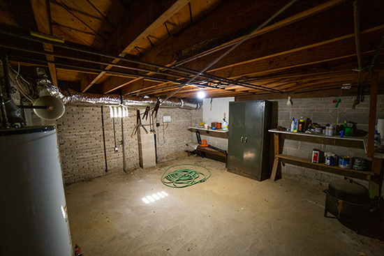 Storage Room Under Crawlspace House