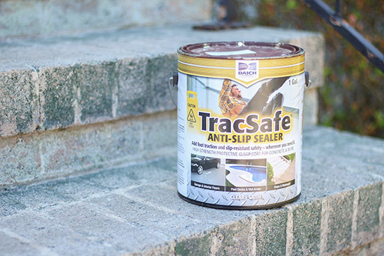 TracSafe Used to Protect Outdoor Bricks Steps