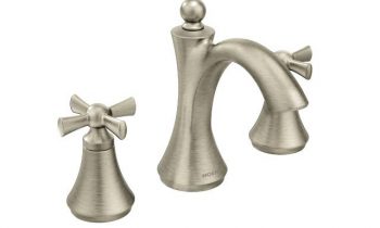 giveaway moen wynford brushed nickel bathroom lavatory faucet