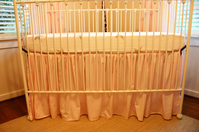 Diy Ruffled Crib Skirt From Fitted Sheet Checking In With Chelsea