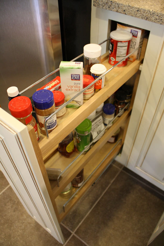 spice rack cabinet pull out