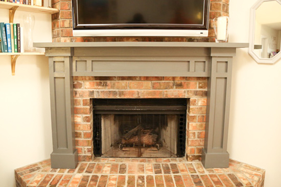 Diy Simple Painted Mantel, How To Build A Fireplace Mantel Surround