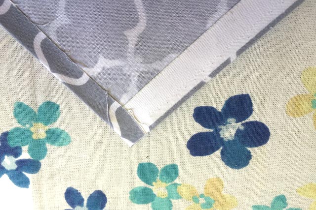 Hemming Edges of Fabric for Cabinet Sides