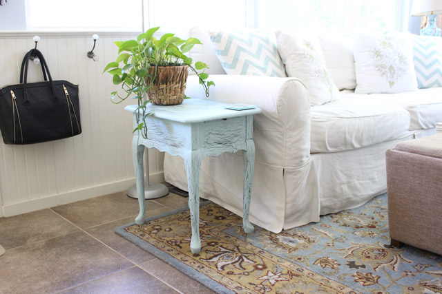 Diy End Table With Shoe Rack