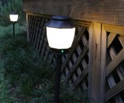 Mosquito Repellent Light Fixtures at Dusk