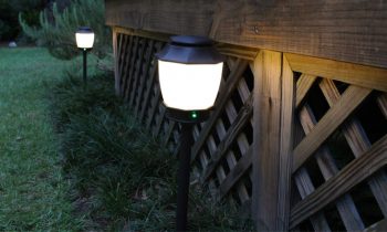 Mosquito Repellent Light Fixtures at Dusk