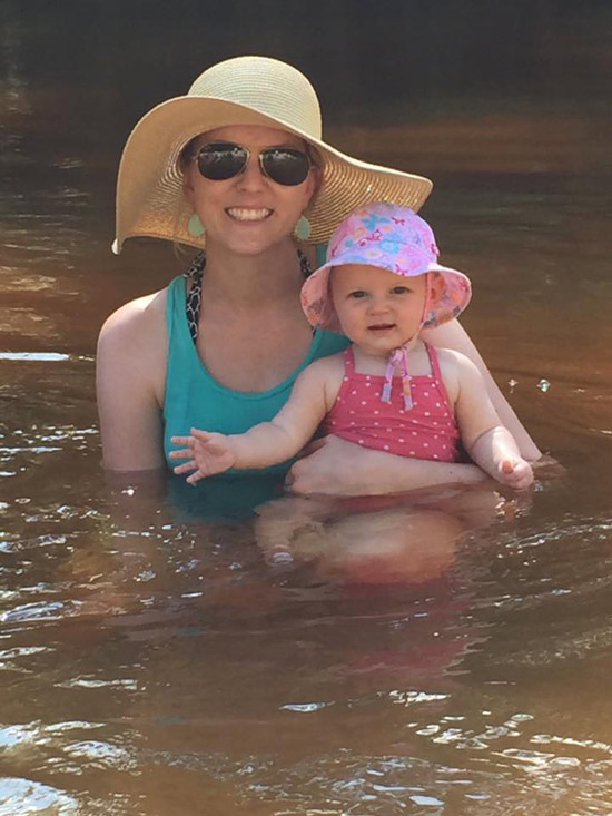 mommy and baby in escatawpa river
