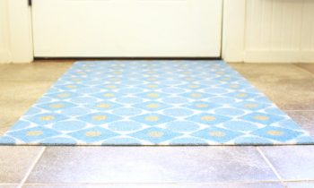 Stamped and Painted Entry Rug