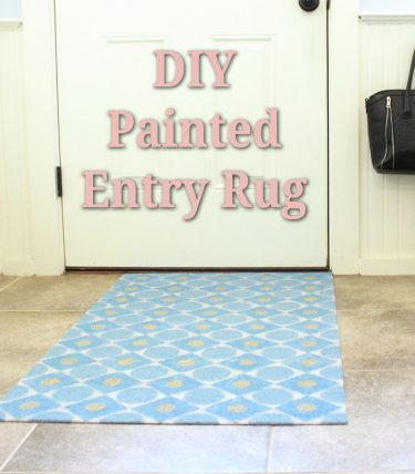 How To Paint An Entry Rug - Checking In With Chelsea