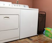 white washer and dryer before updates and upgrades