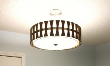 Cutler Light Fixture After Completed Installation cirus collection