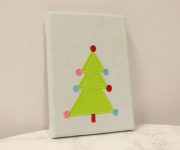 Completed Christmas Hand Towel Canvas