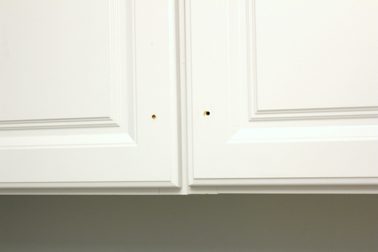 Holes Drilled for Cabinet Hardware