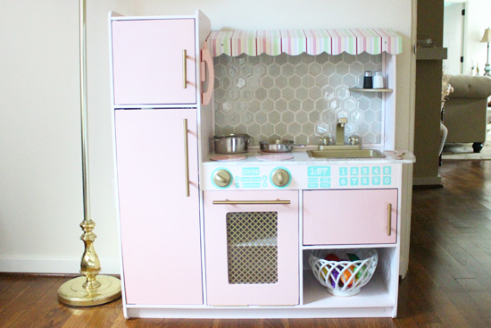 Play Kitchen Completed in Mary Helen's Room