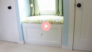 DIY Built-In Window Seat with Cushion