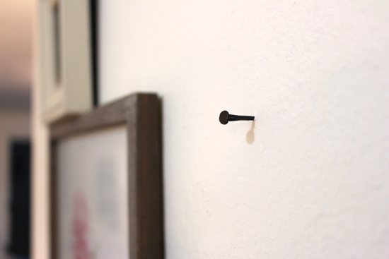 Using Carpet Tack to Hang Pictures on White Plaster Walls