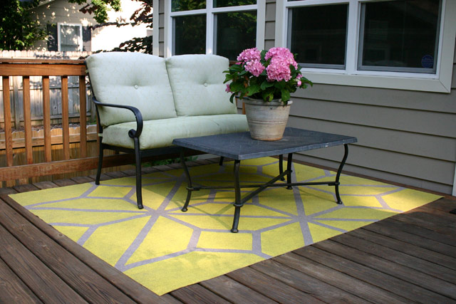 outdoor rug pad for deck