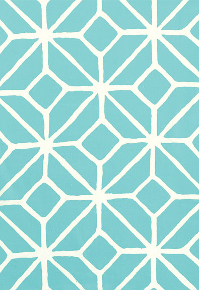 Trina Turk Teal Trellis Design