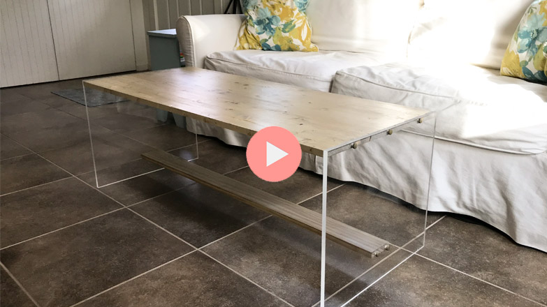 Diy Acrylic Coffee Table Checking In, How To Make An Acrylic Coffee Table
