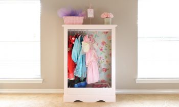 Make a Dresser into Closet for Dress Up Clothes