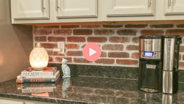 How to Install a Red Split Brick Backsplash