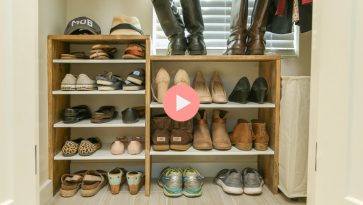 DIY Shoe Rack for Closet Video