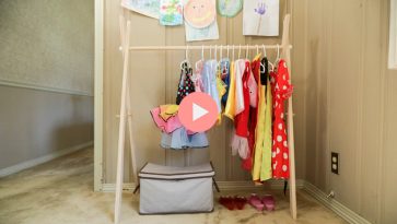 DIY Clothes Rack for Dress Up