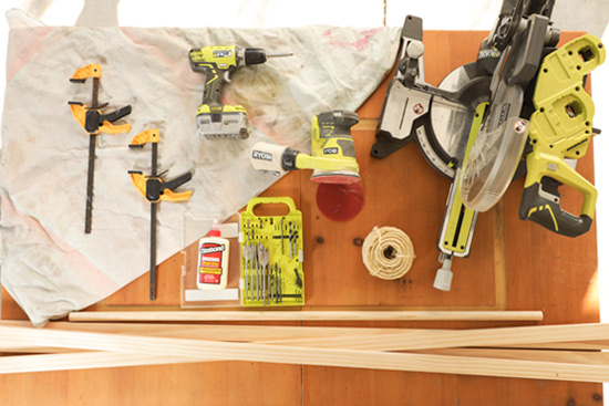 Tools and Materials to Build Clothes Rack