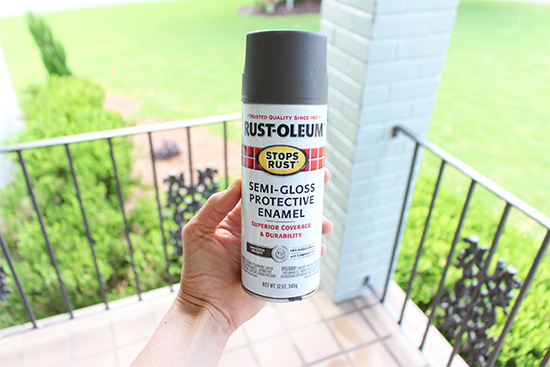 Rust-Oleum Spray Paint for Old Handrails