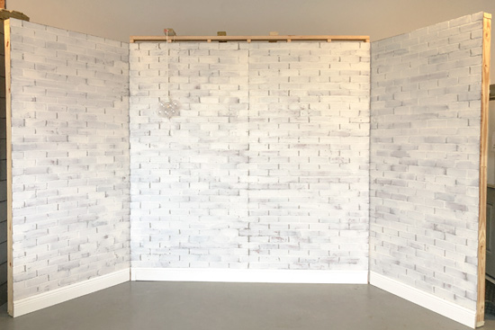 Create Accent Wall with Faux Brick Panels