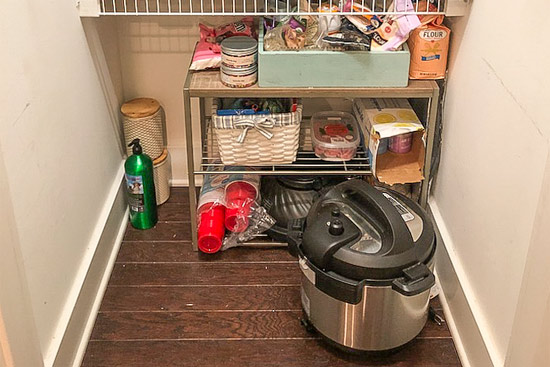 Instant Pot Sitting on Floor of Pantry