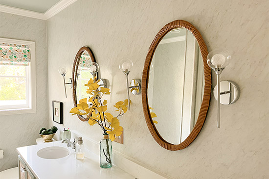 Elegant Decor Self Adhesive Mini Mirrors: Bathroom DIY Crafts/Home